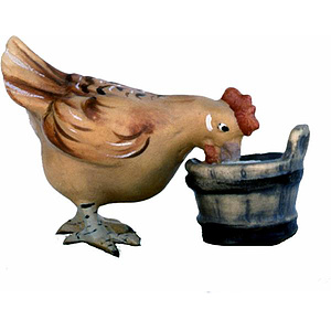 Demetz-Krippe - Henne in color