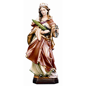 Heilige Appolonia - aus Ahornholz geschnitzte Figur, color