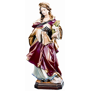 Heilige Veronika - aus Ahornholz geschnitzte Figur, color