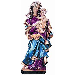 Mutter des Herzens - aus Ahornholz geschnitzte Figur, color