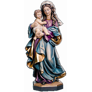 Mutter der Ehrfurcht - aus Ahornholz geschnitzte Figur, color