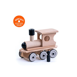 Holz Zug - Lokomotive schwarz von Dynamiko