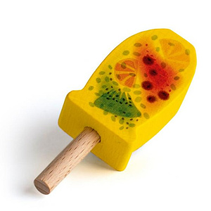 Kaufladen Zubeh�r - Eis am Stiel mit Fr�chten