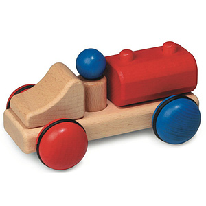 Fagus mini-Tankwagen mit 1 Spielfigur, ca. 15cm lang