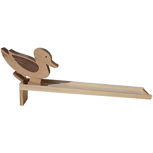 Lustiges Lauftier Wackeltier aus Holz Ente