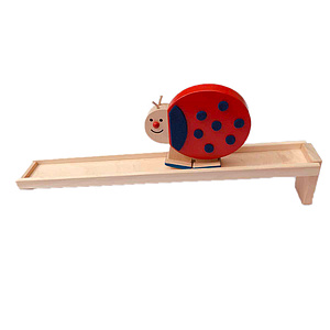 Lustiges Lauftier Wackeltier aus Holz Marienk�fer