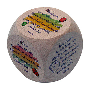 Gebetswrfel Kindergebete, 6cm