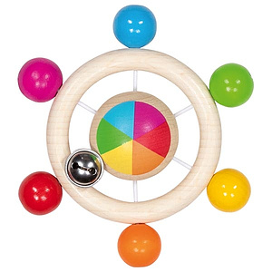 Babys Welt - Greifling Perlenkreisel Regenbogen