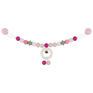 Babys Welt - Wagenkette rosa, grau wei�