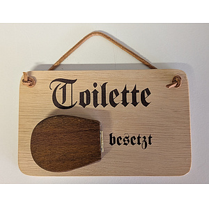 Toilette Schild, ca. 12,5x8cm