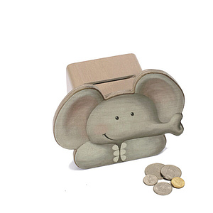 Spardose Elefant, 13x13x9cm