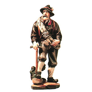 Bergsteiger - aus Ahornholz geschnitzte Figur