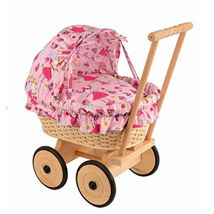 Korb-Puppenwagen Ballerina