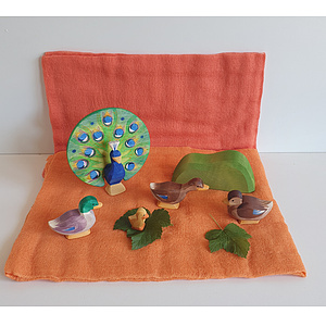 Ostheimer - Set Pfau im Garten, 8 teilig