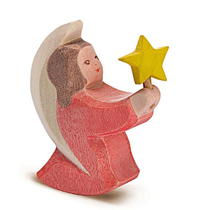 Ostheimer Weihnachtskrippe - Engelchen m. Stern rosa