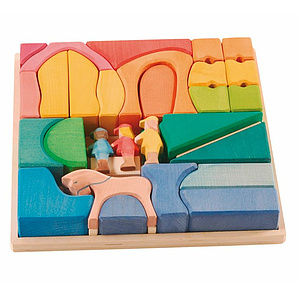 Motorikspiel - Regenbogen Reiterhof von Ostheimer, 30x30cm