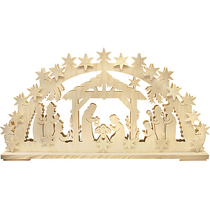 Schwibbogen gro�, Geburt Christi