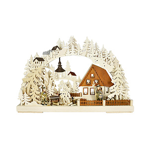 3D-Schwibbogen klein, Am Abend