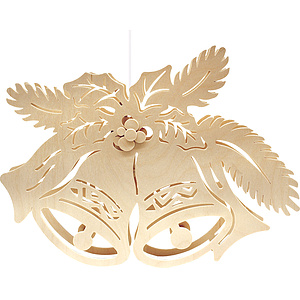 Fensterbild, beleuchtet, Glocke