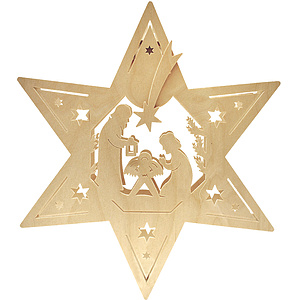 Fensterbild, beleuchtet, Stern, Geburt Geburt Christi