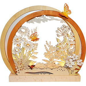 Romantikleuchte, Fr�hlingswiese, LED, runde Form