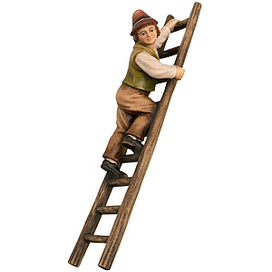 Bethlehem-Krippe - Hirte auf Leiter color