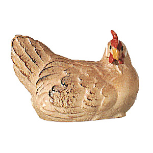 Bethlehem-Krippe - Henne br�tend color