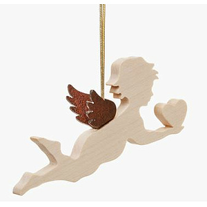 Ahornengel mit Herz, 8 cm