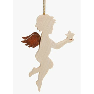 Ahornengel mit Stern, 8 cm