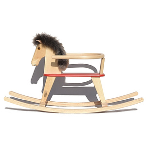 Holzschaukelpferdchen mit Sitzring